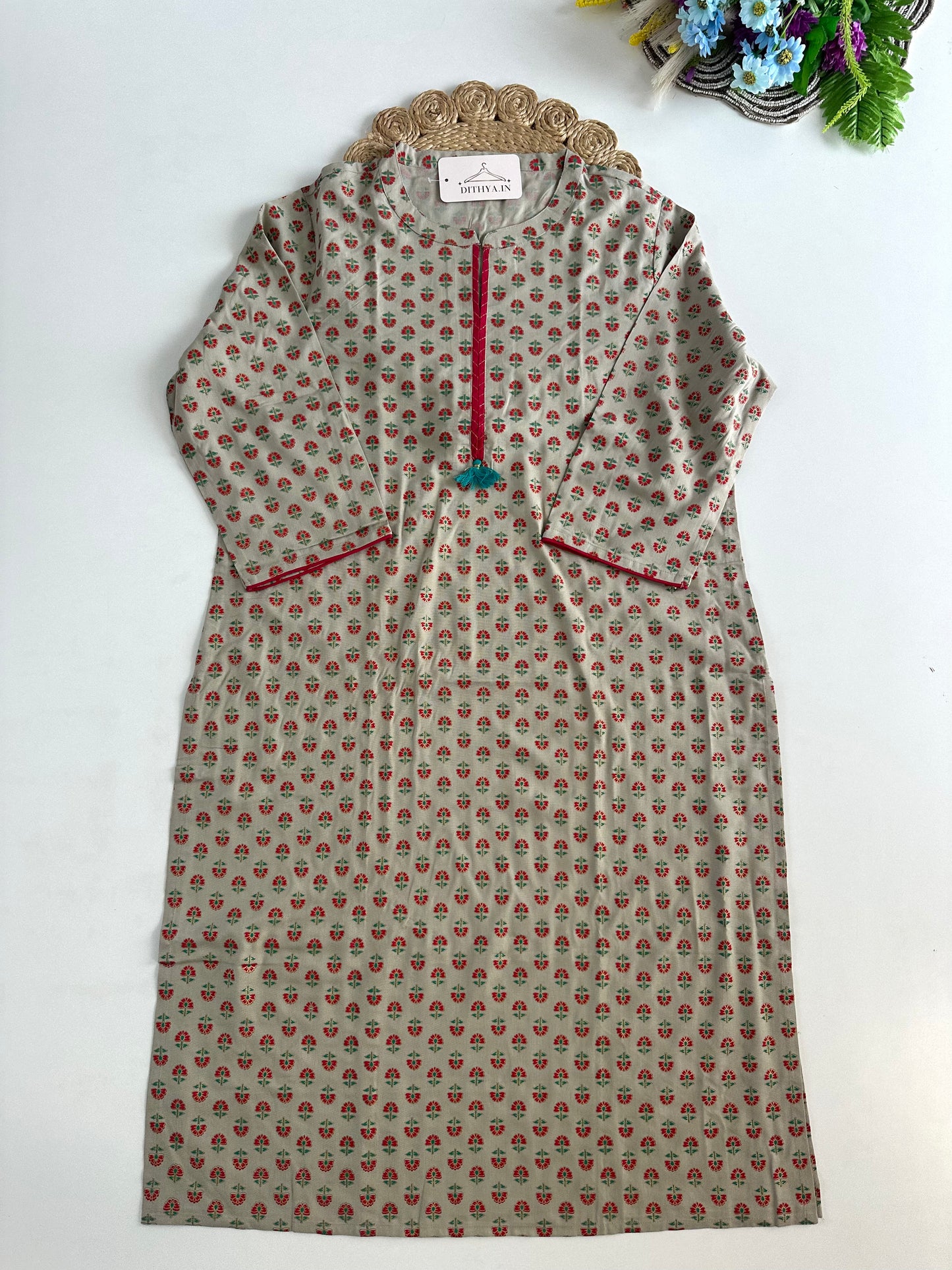 D626-Cotton straight Kurti