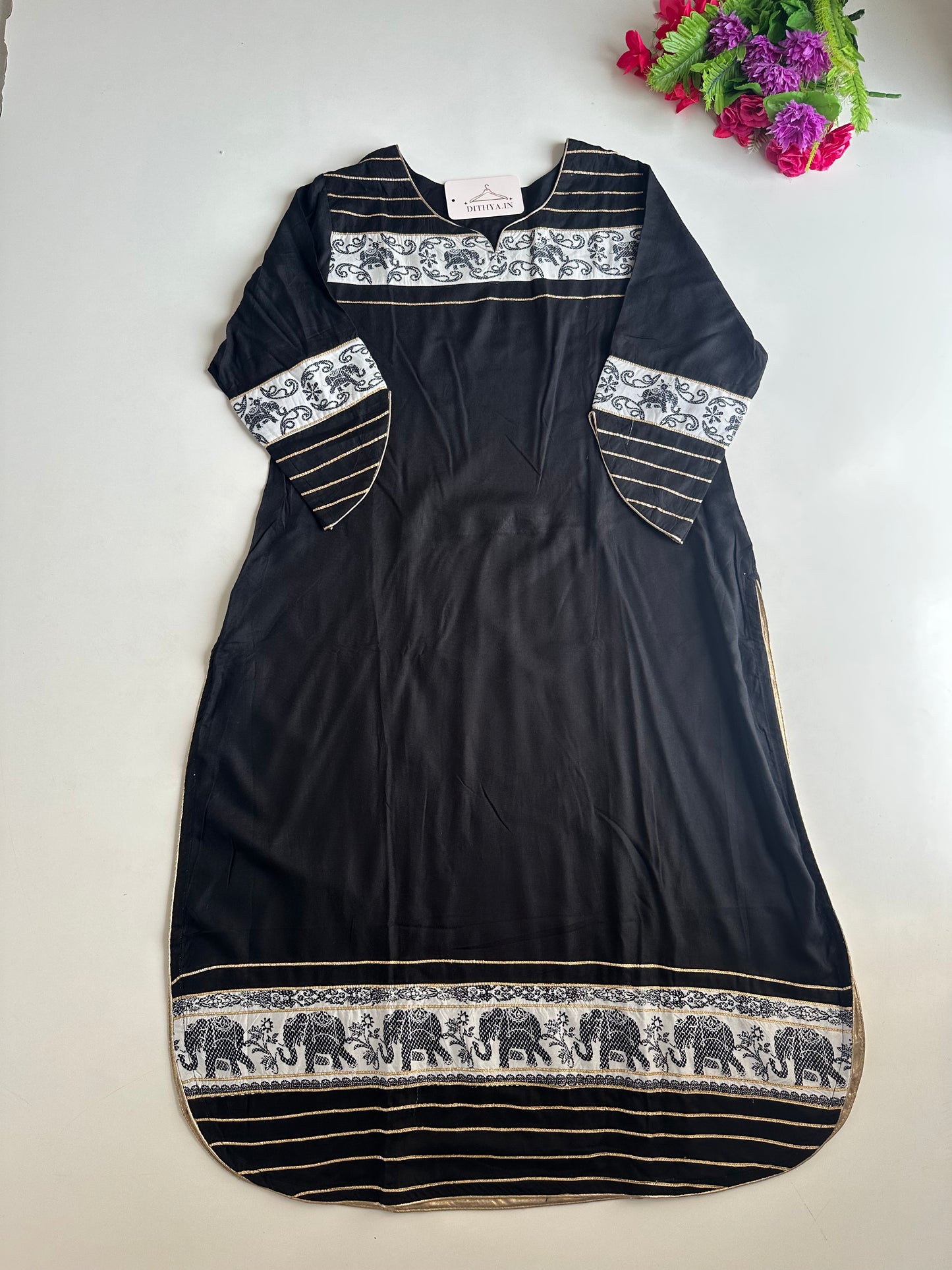 D638-Cotton straight Kurti