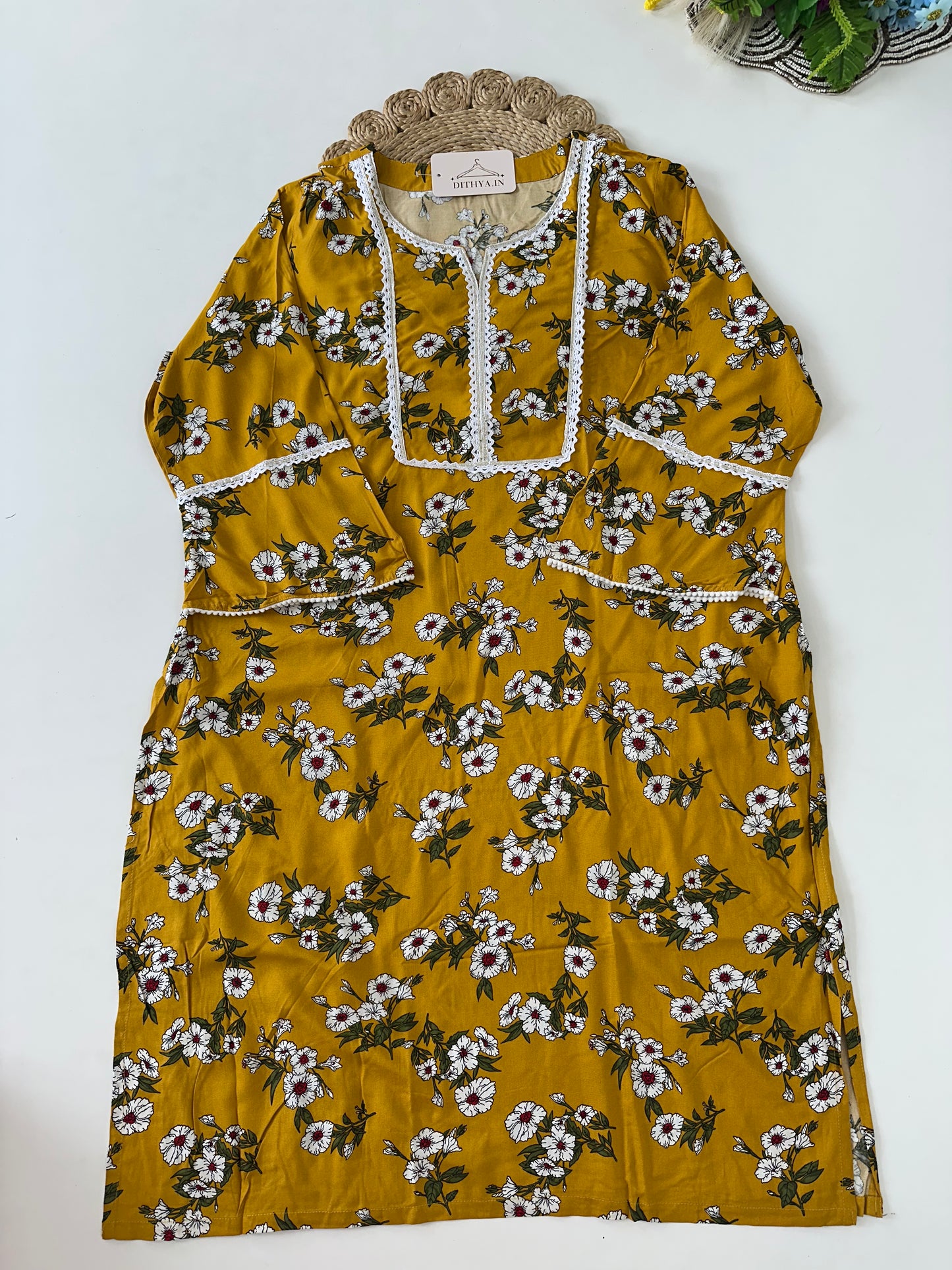 D647-Cotton straight Kurti