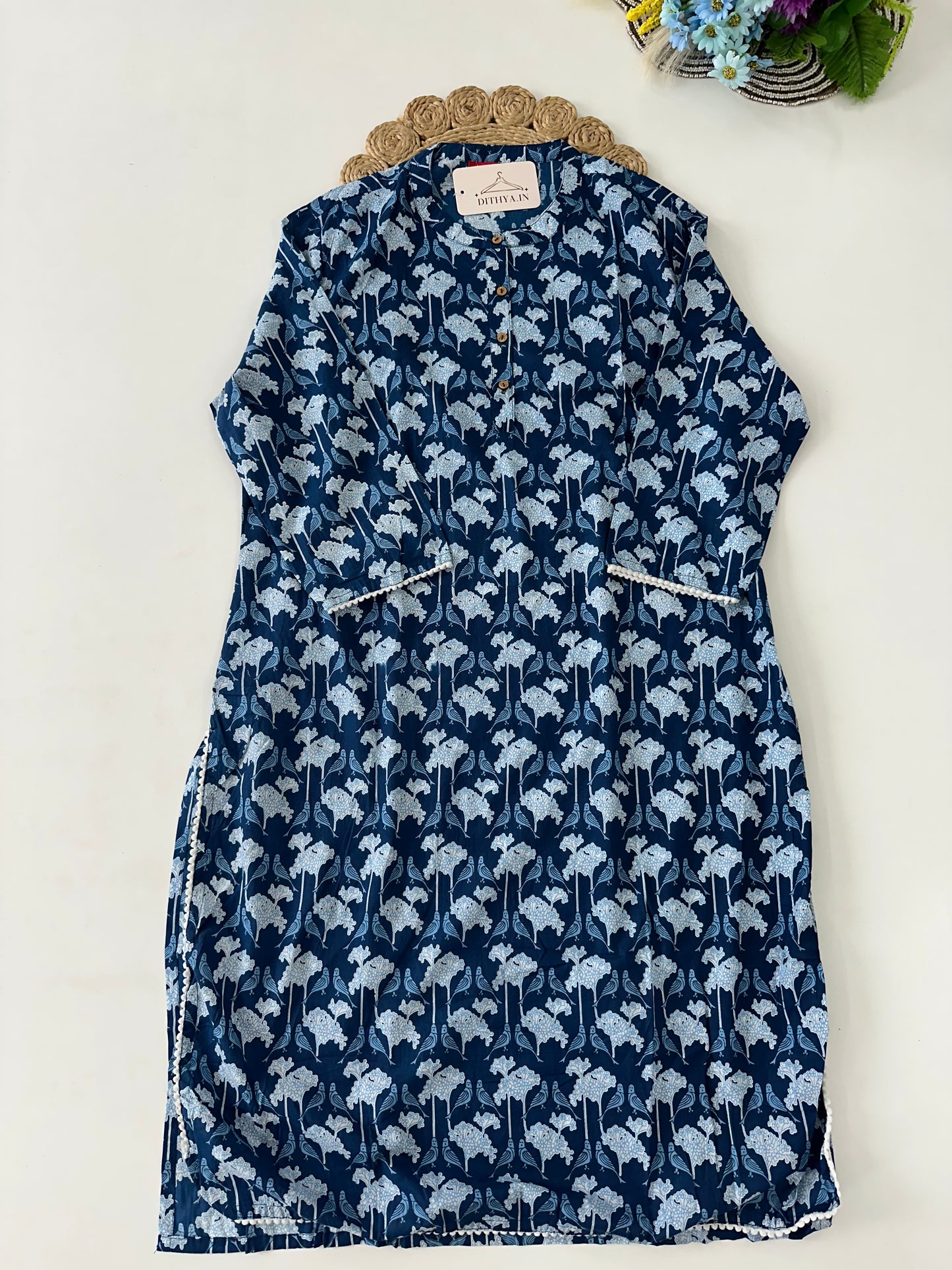 D656-Cotton straight Kurti