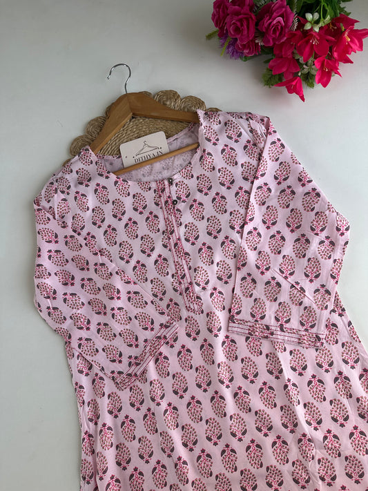 D660-Cotton straight Kurti