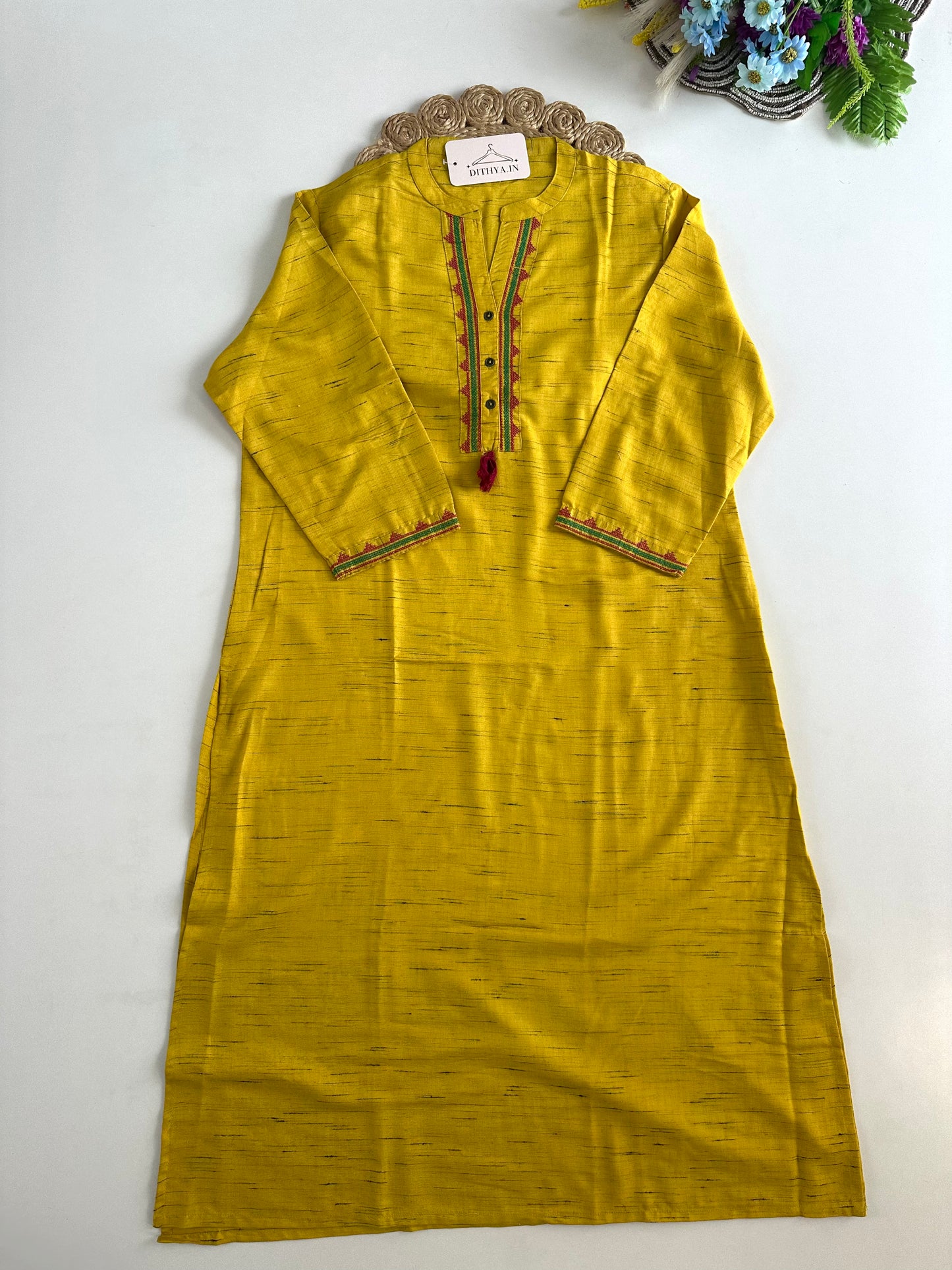 D681-Cotton straight Kurti