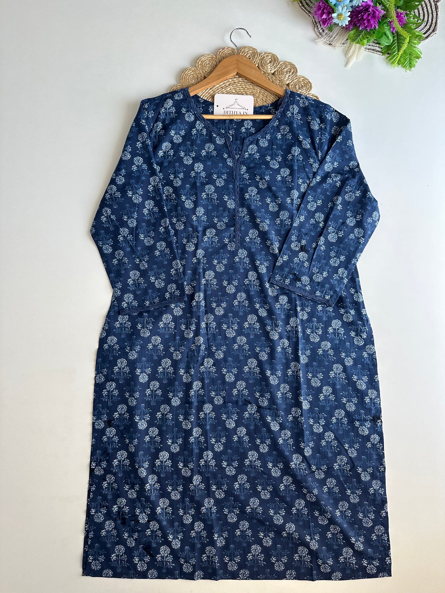 D688-Cotton straight Kurti