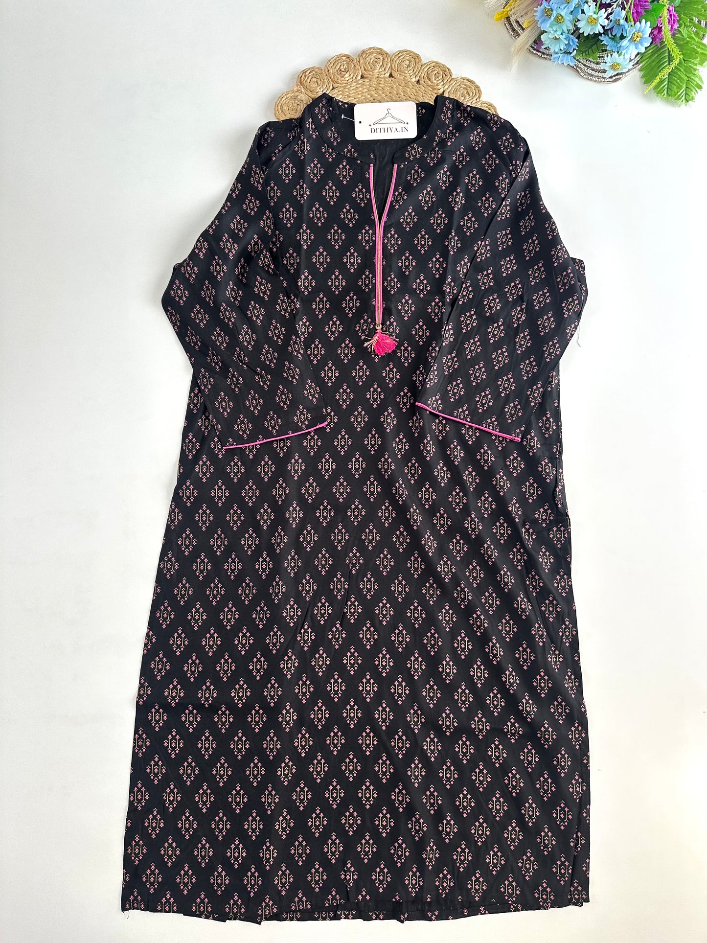 D702-Cotton straight Kurti