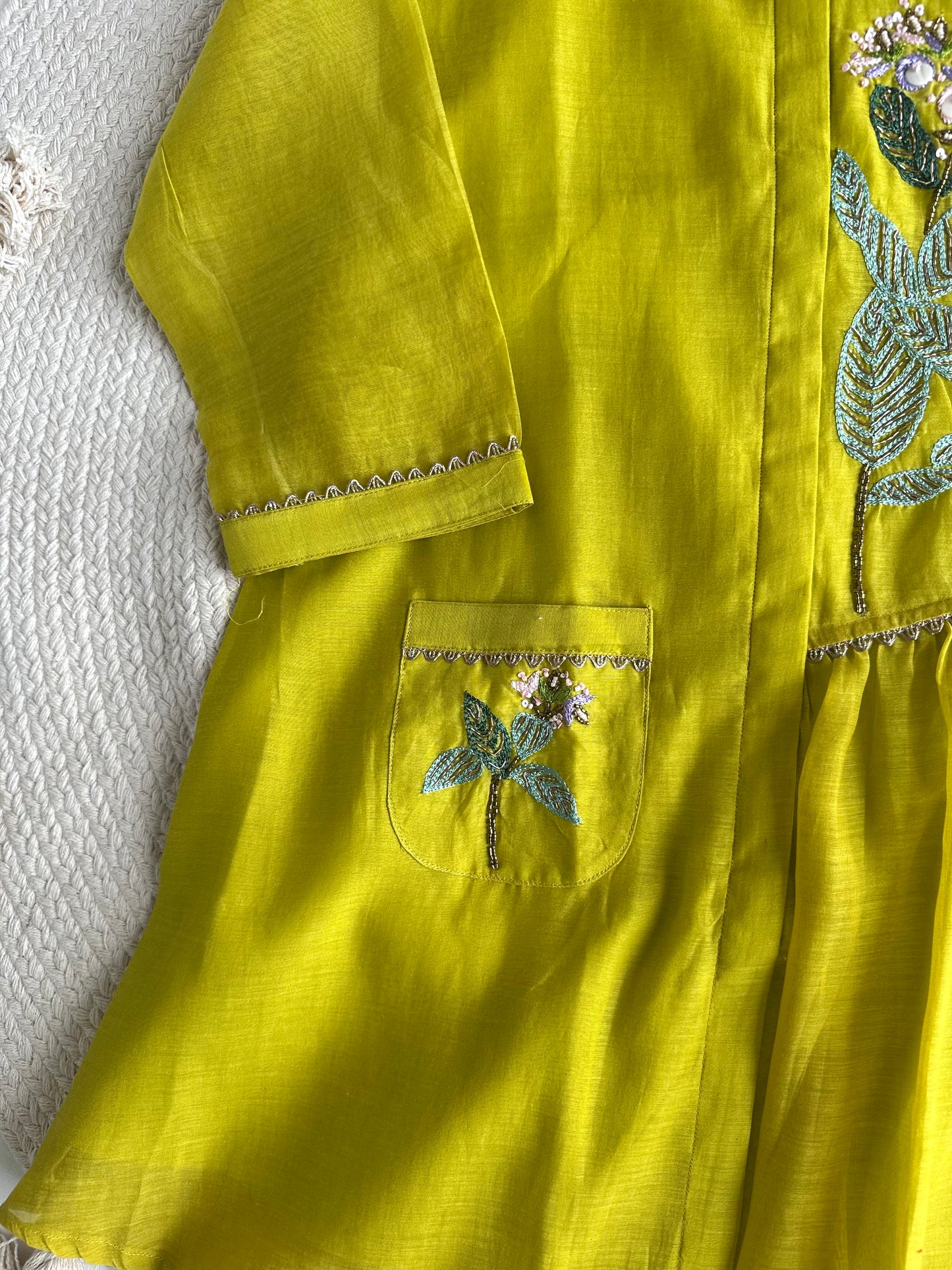 K428 - Mul Chanderi handwork coord set