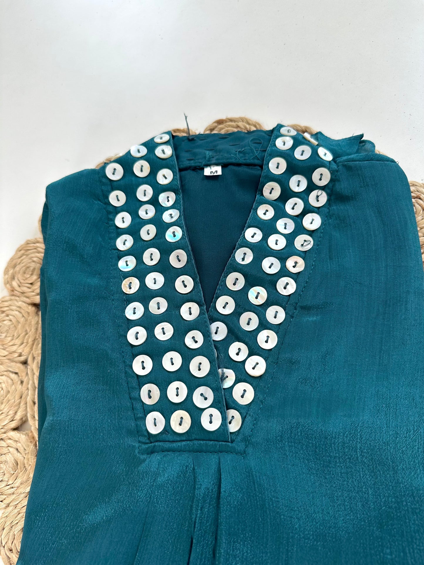 K201 - Chinnon coin work Aline Kurti with pants