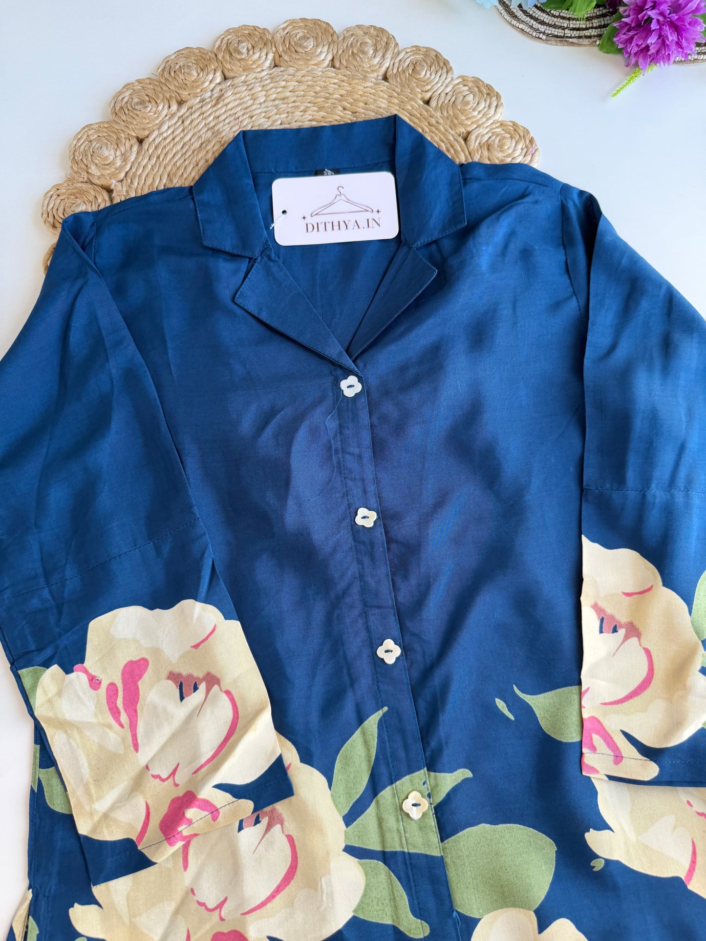 K575 - Muslin printed shirt