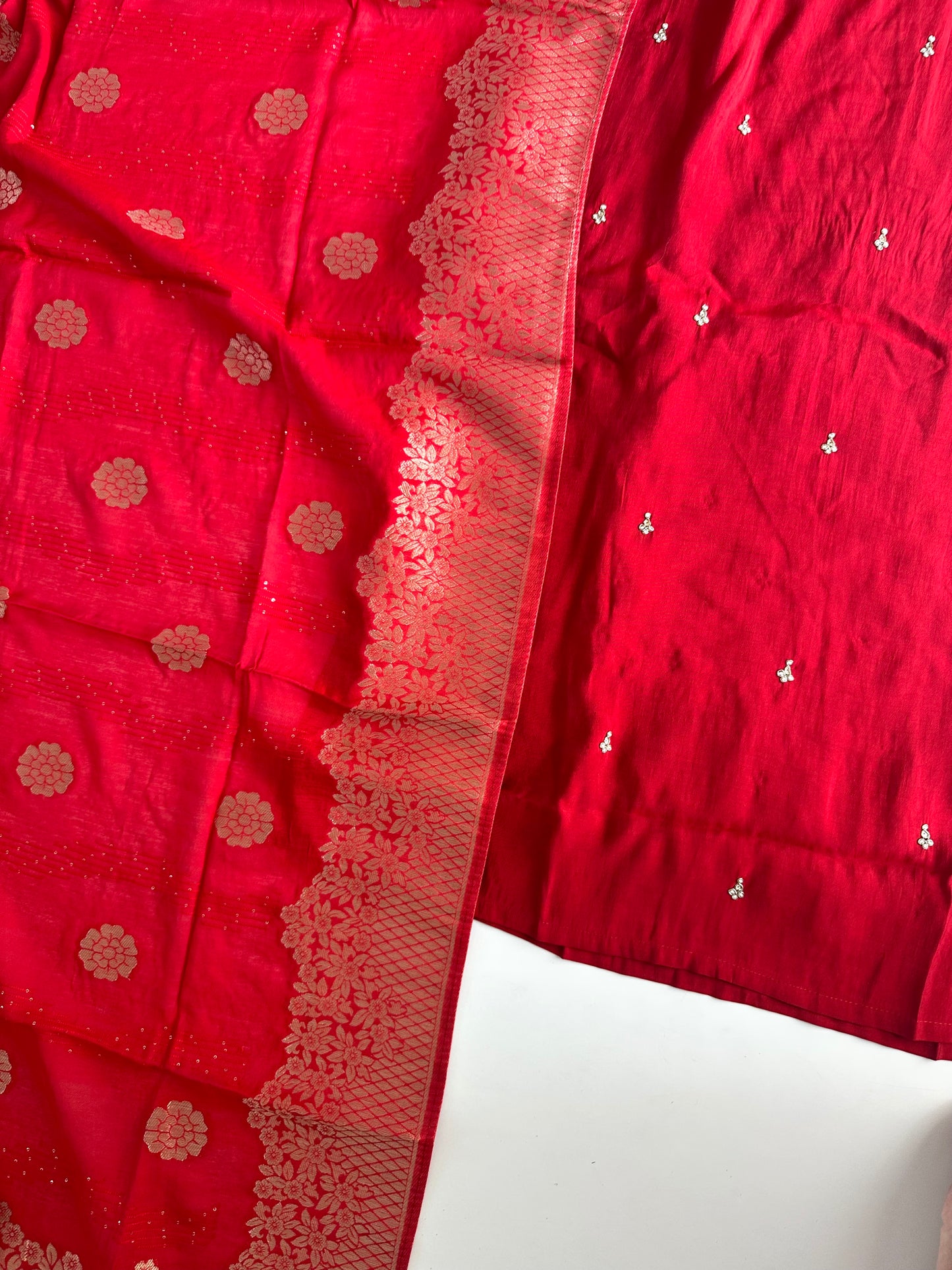 D249 - Dola silk straight kurti with Sharara and dupatta
