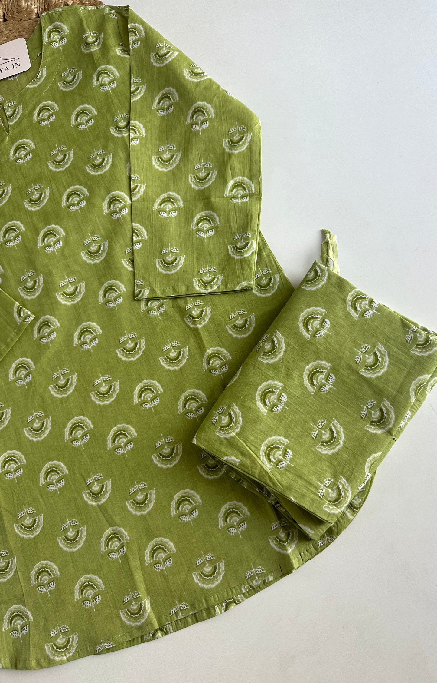 K358 - Mul cotton printed coord set