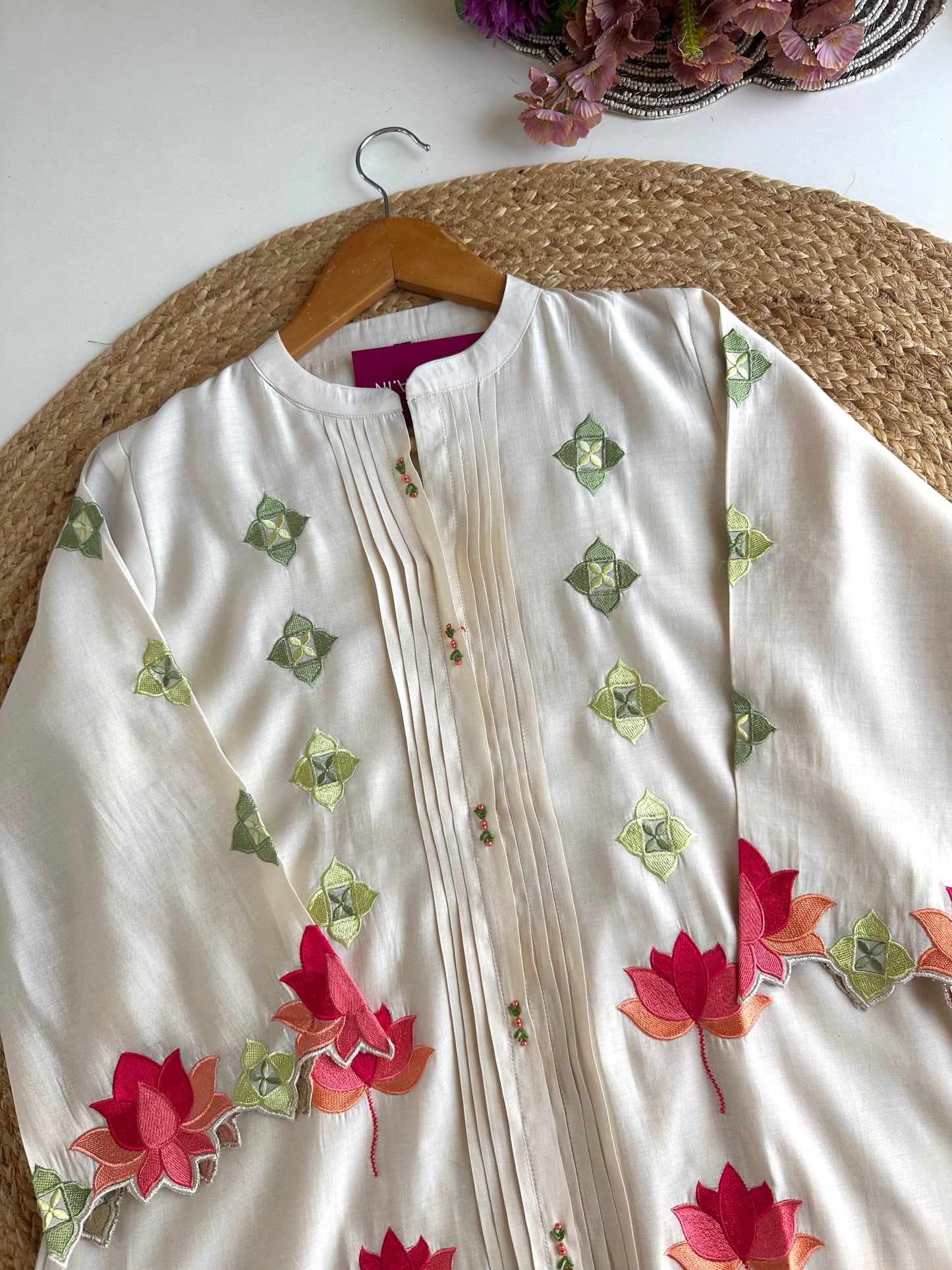 K261 - Muslin embroidered coord set