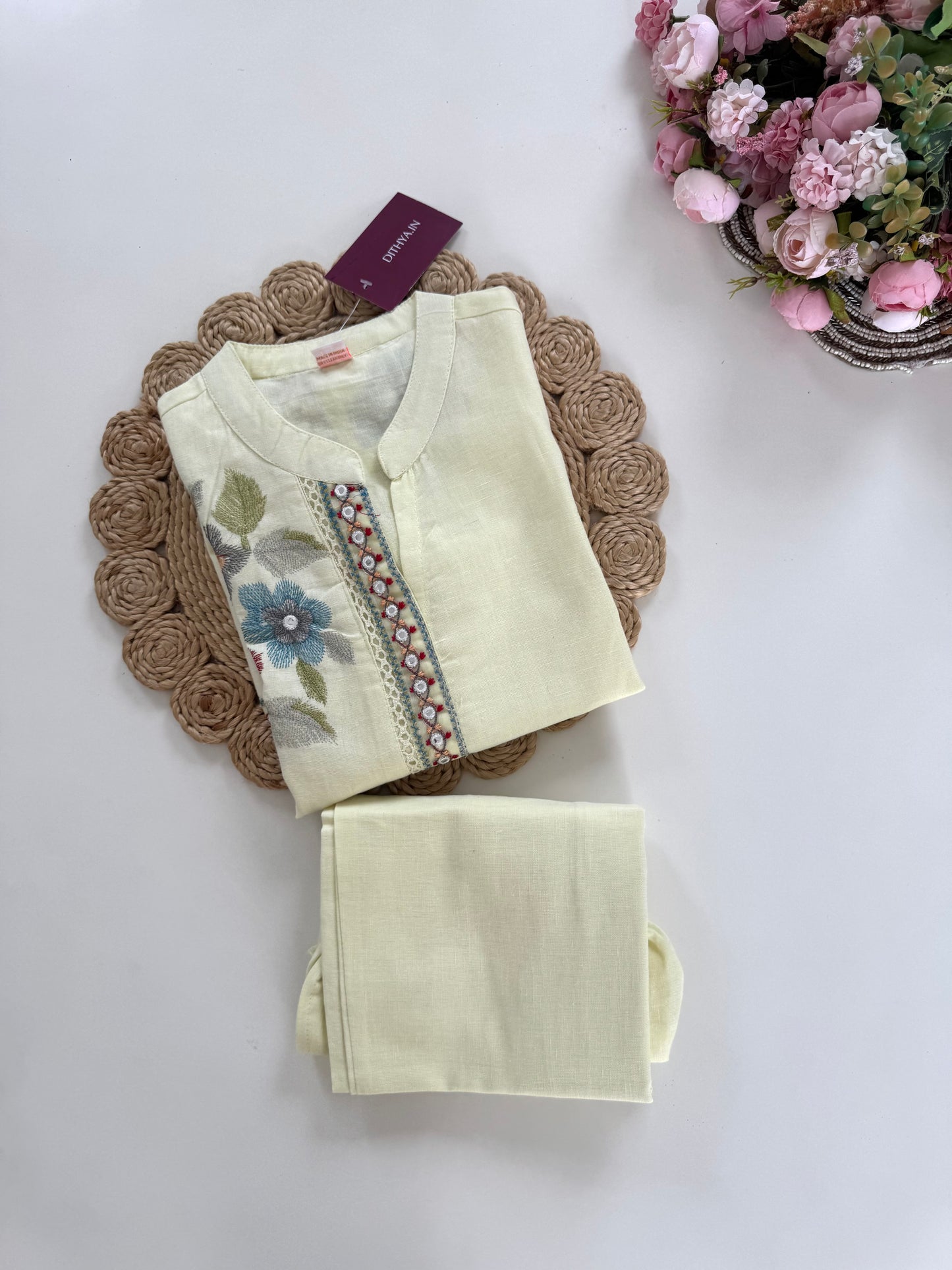 K017 - Linen cotton coord set