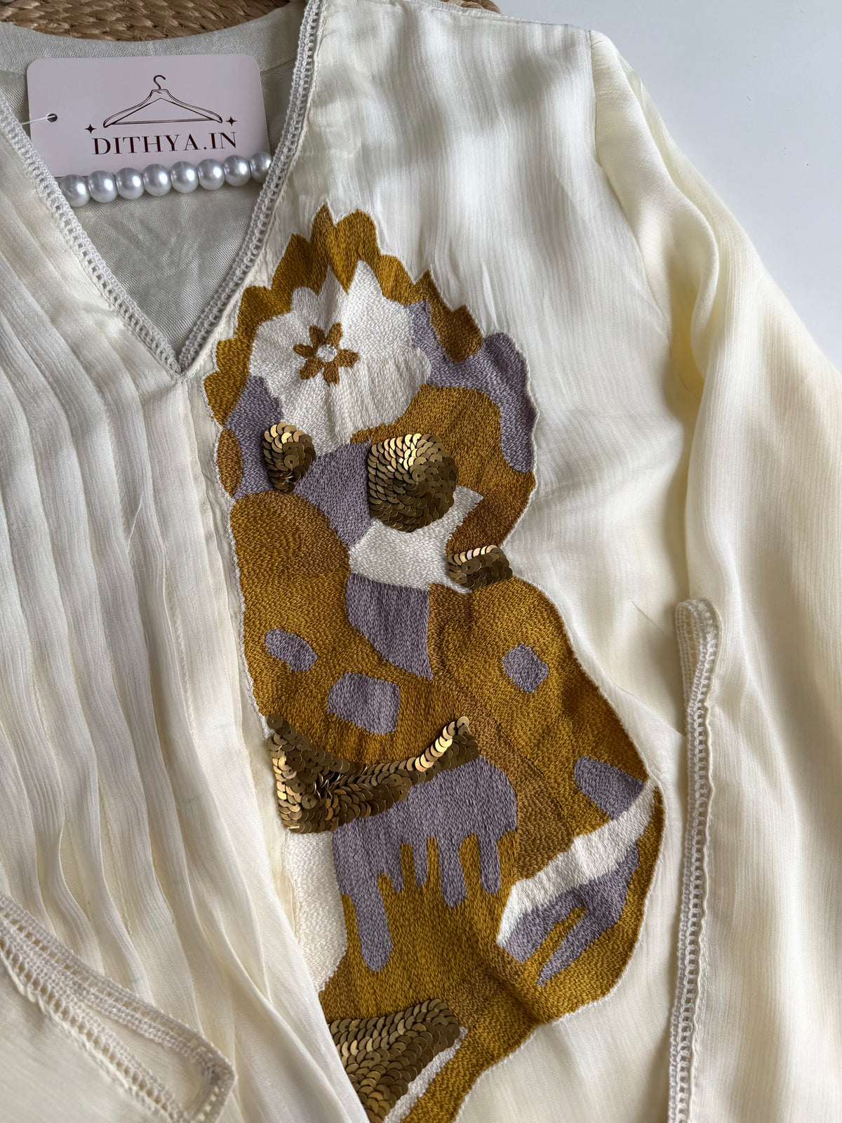 K315 - Chinnon handwork embroidered coord set