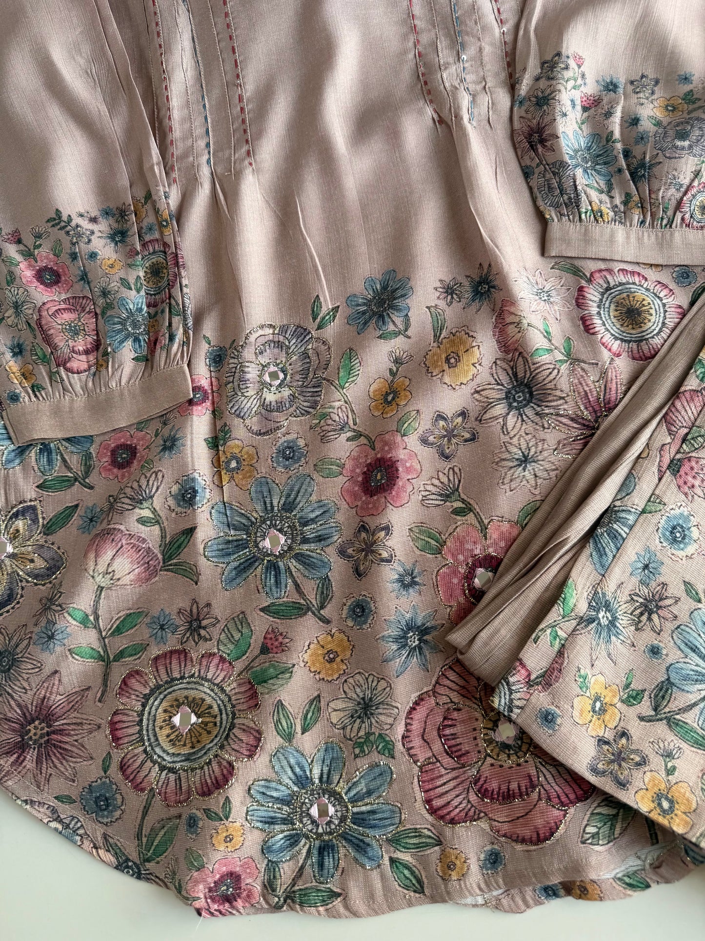 K092 - Muslin silk floral coord sets