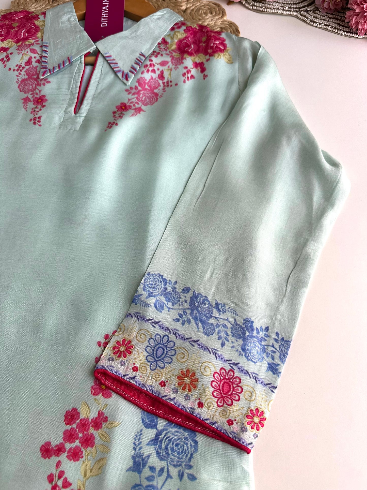 K219 - Muslin printed coord set