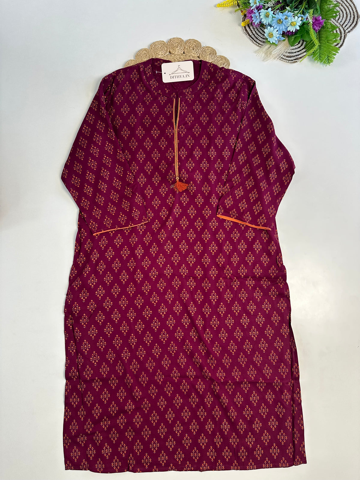 D715-Cotton straight Kurti