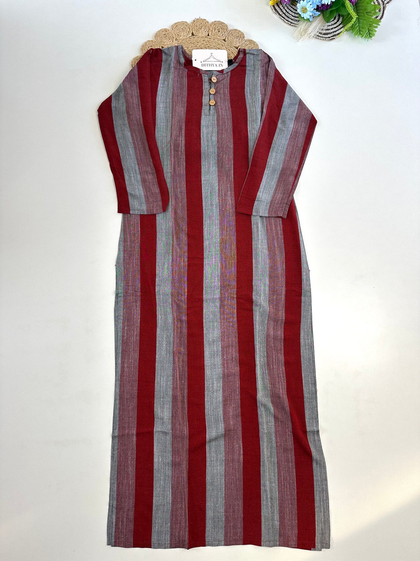 D736-Cotton straight Kurti