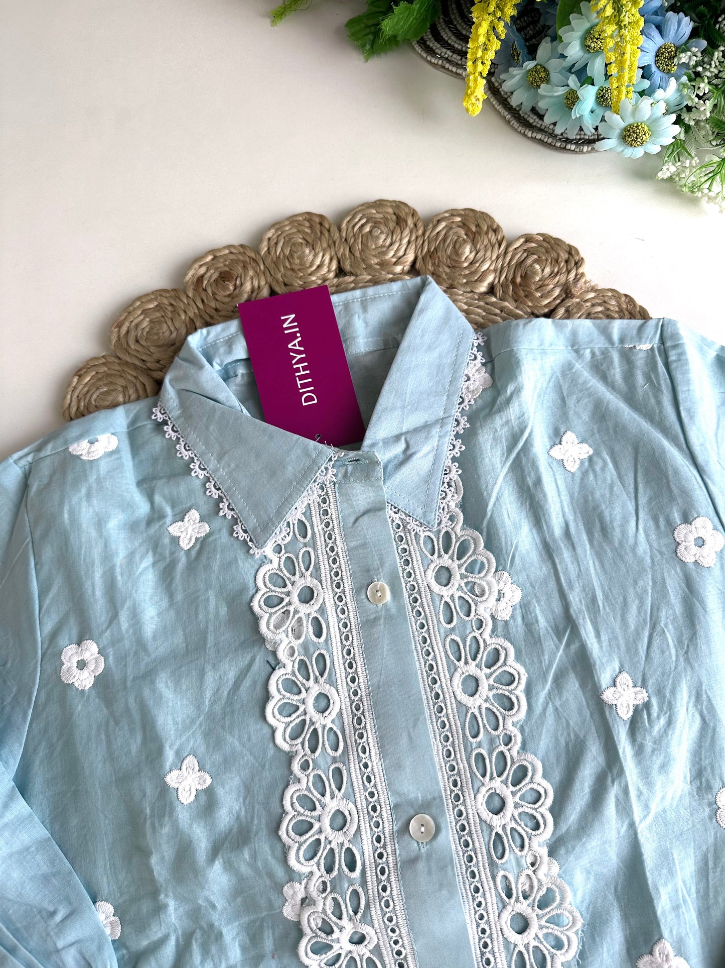 K302 - Cotton embroidered coord set