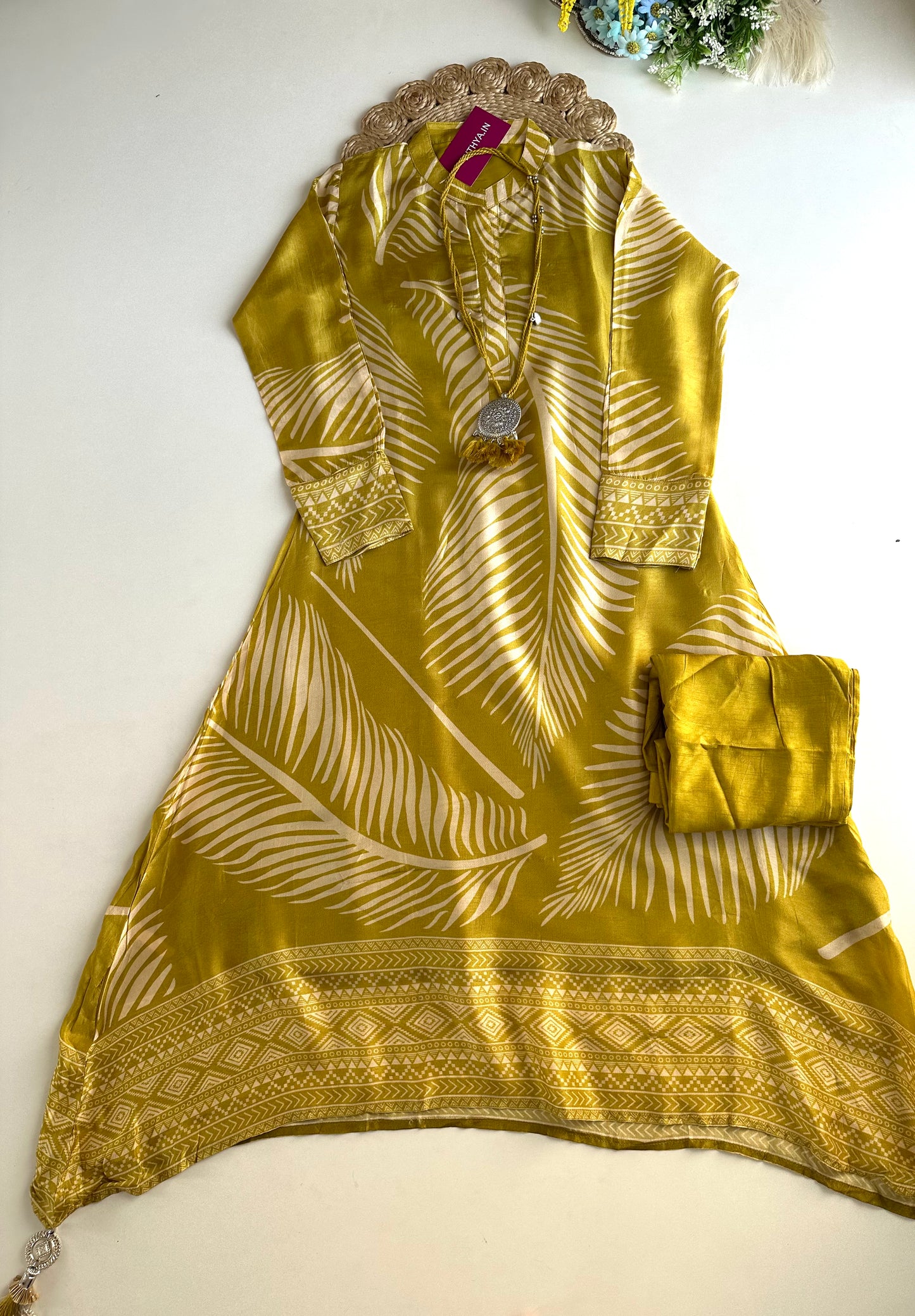 K144 - Georgette Aline Kurti with pants