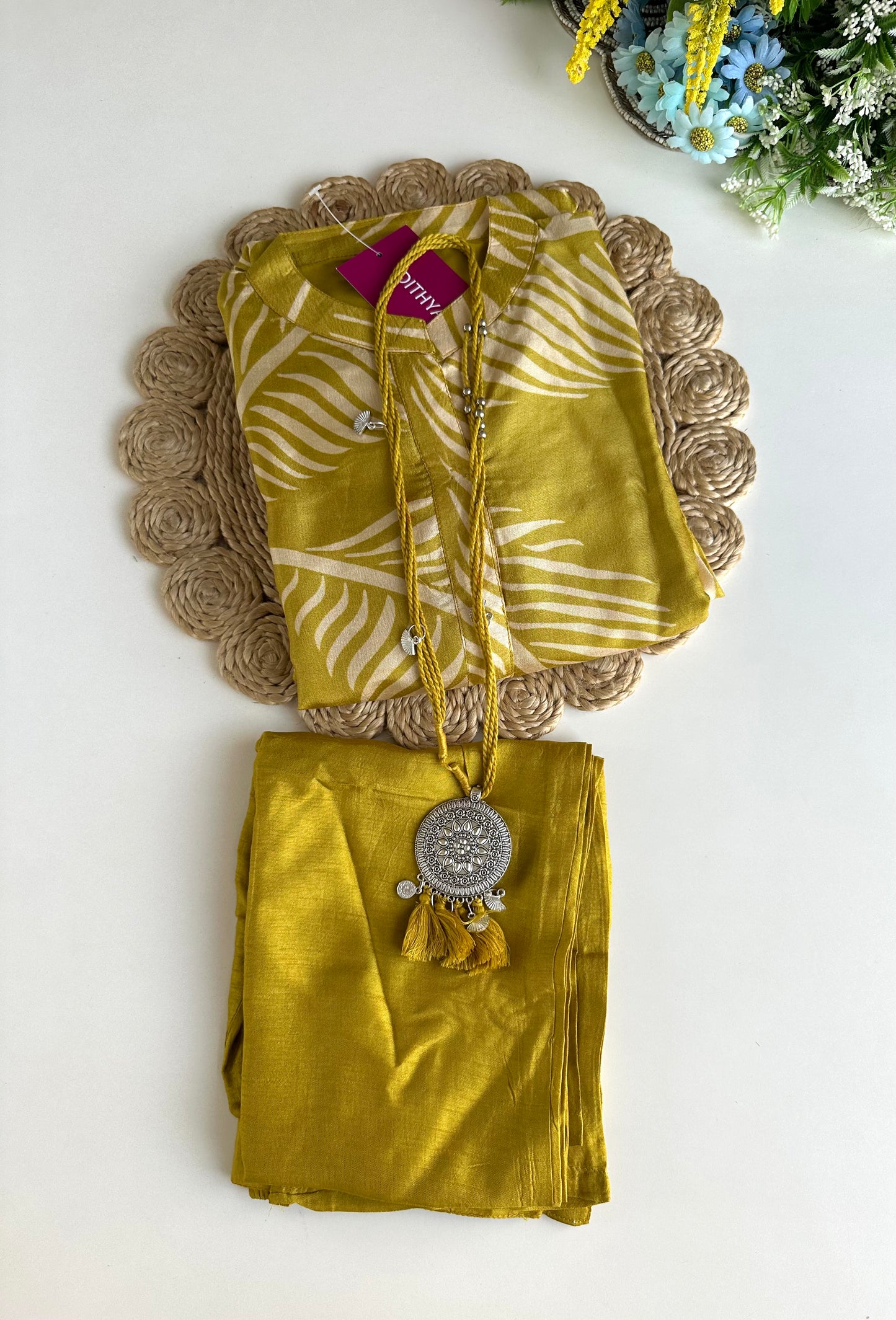 K144 - Georgette Aline Kurti with pants