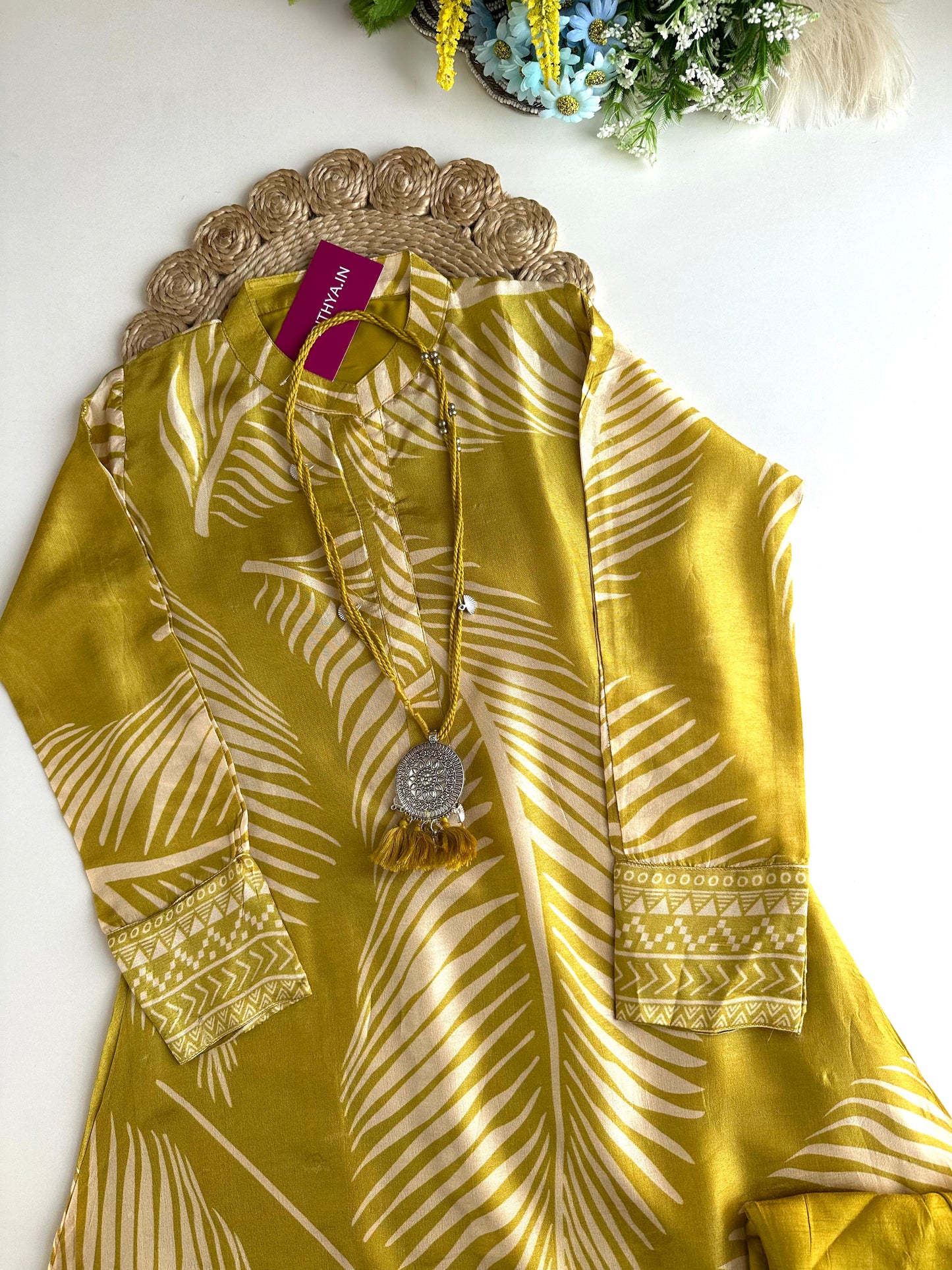 K144 - Georgette Aline Kurti with pants