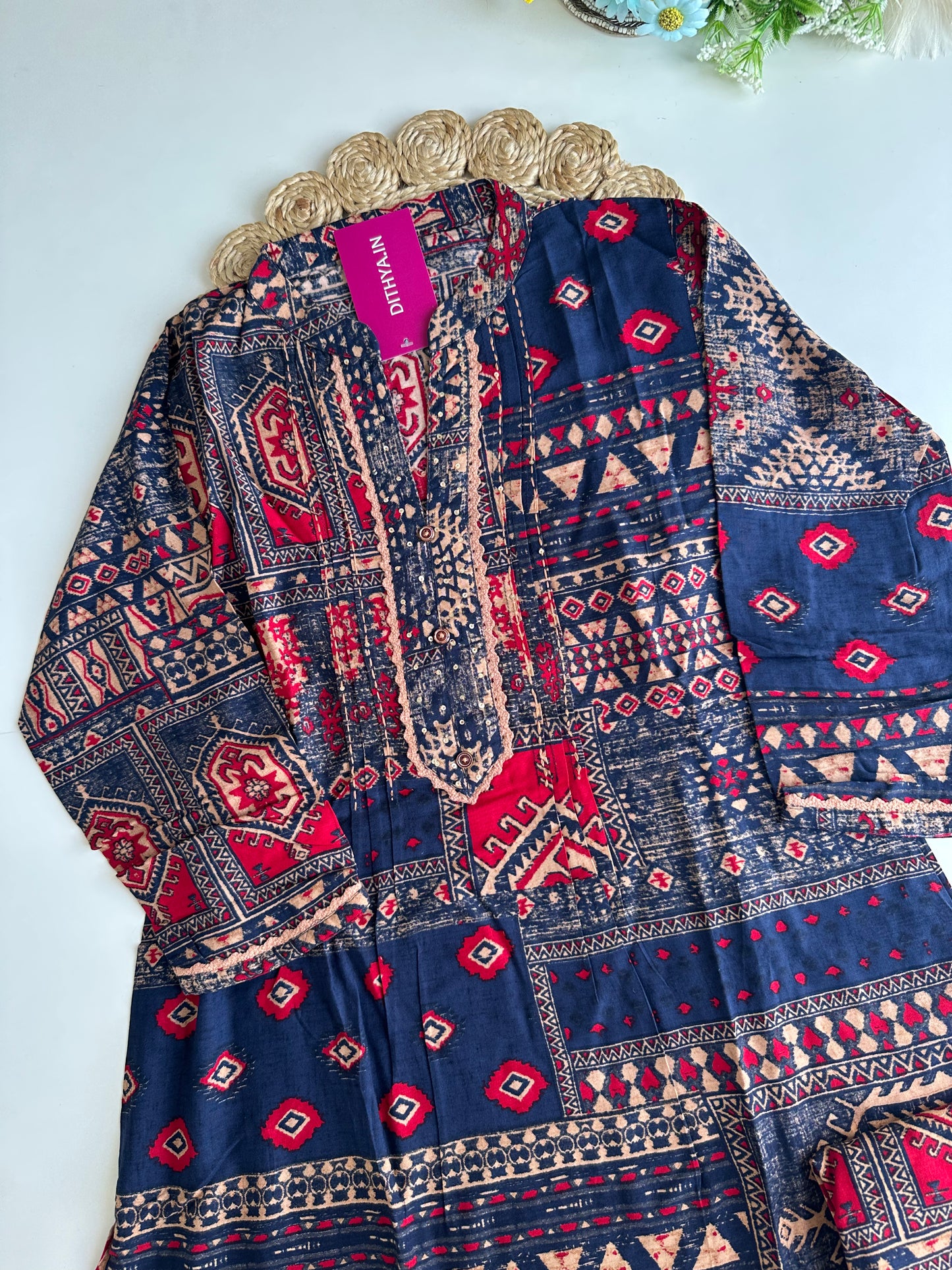 K168 - Muslin printed coord set