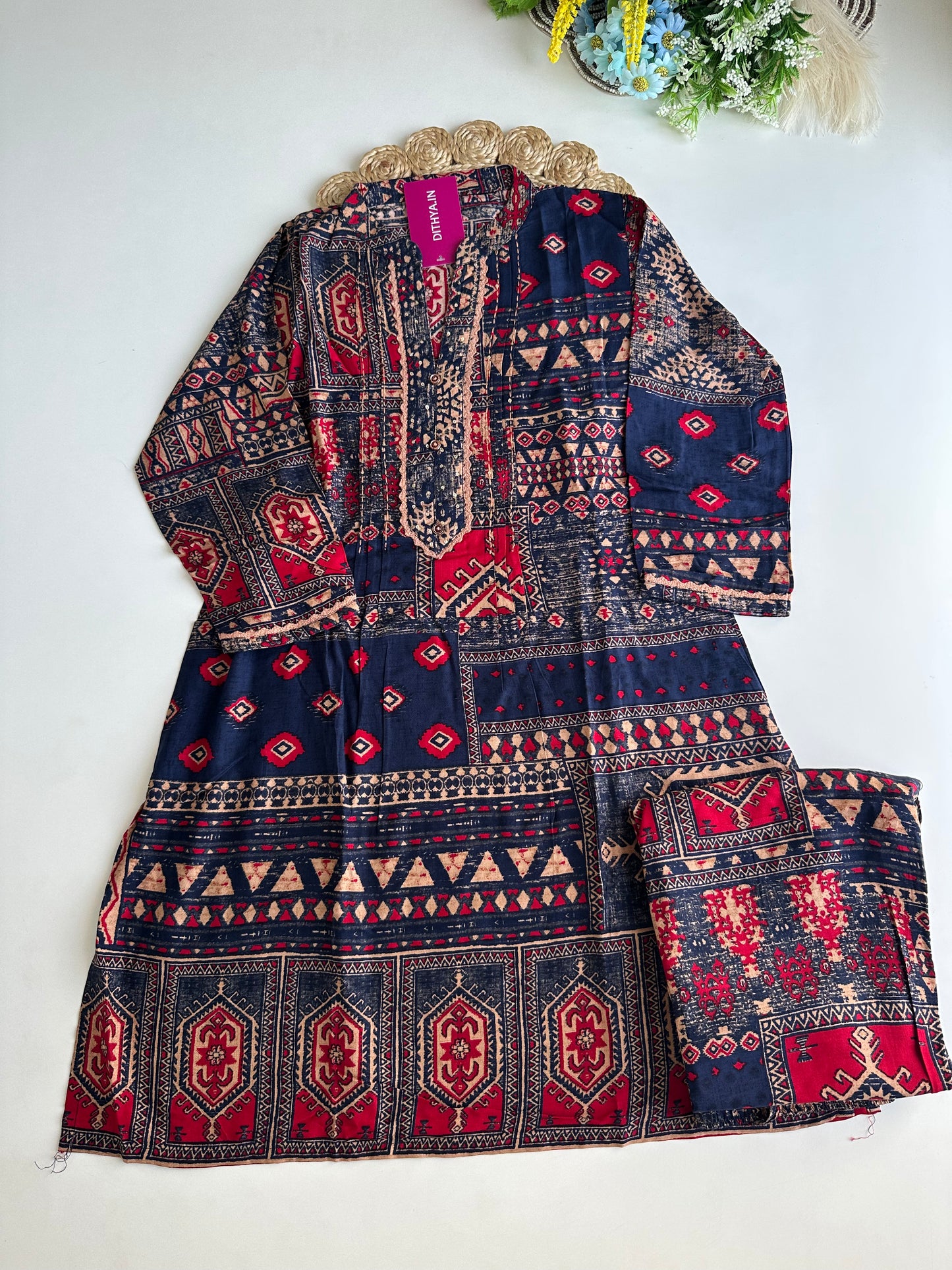 K168 - Muslin printed coord set