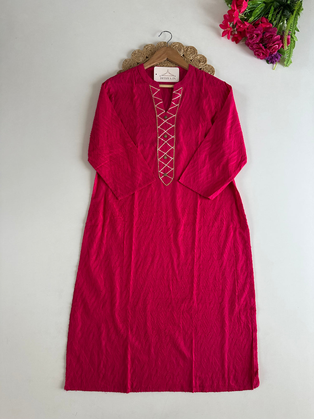 D758 - Cotton Straight Kurti