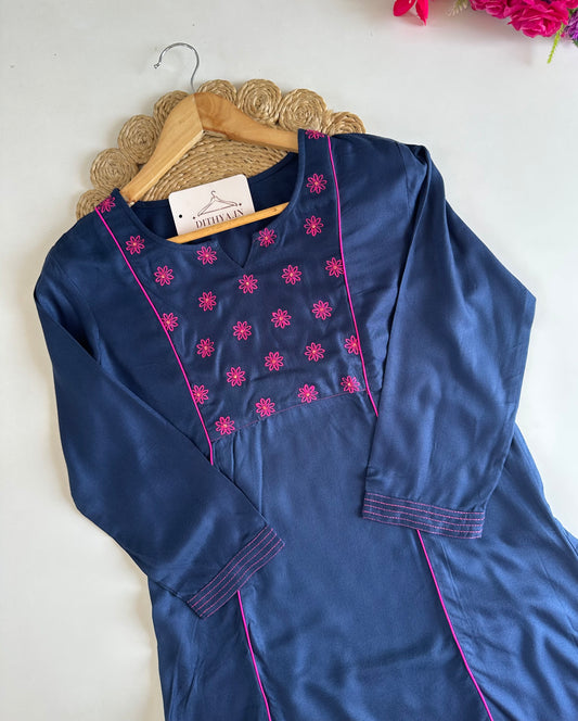D765-Cotton Aline Kurti