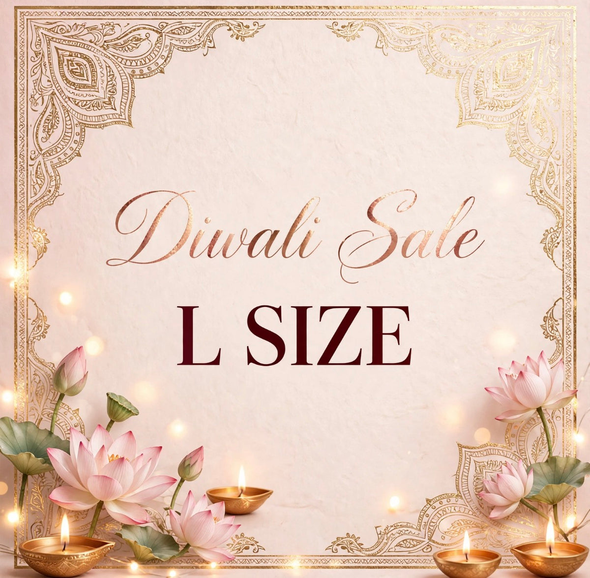 DIWALI SALE!!!  L SIZE!