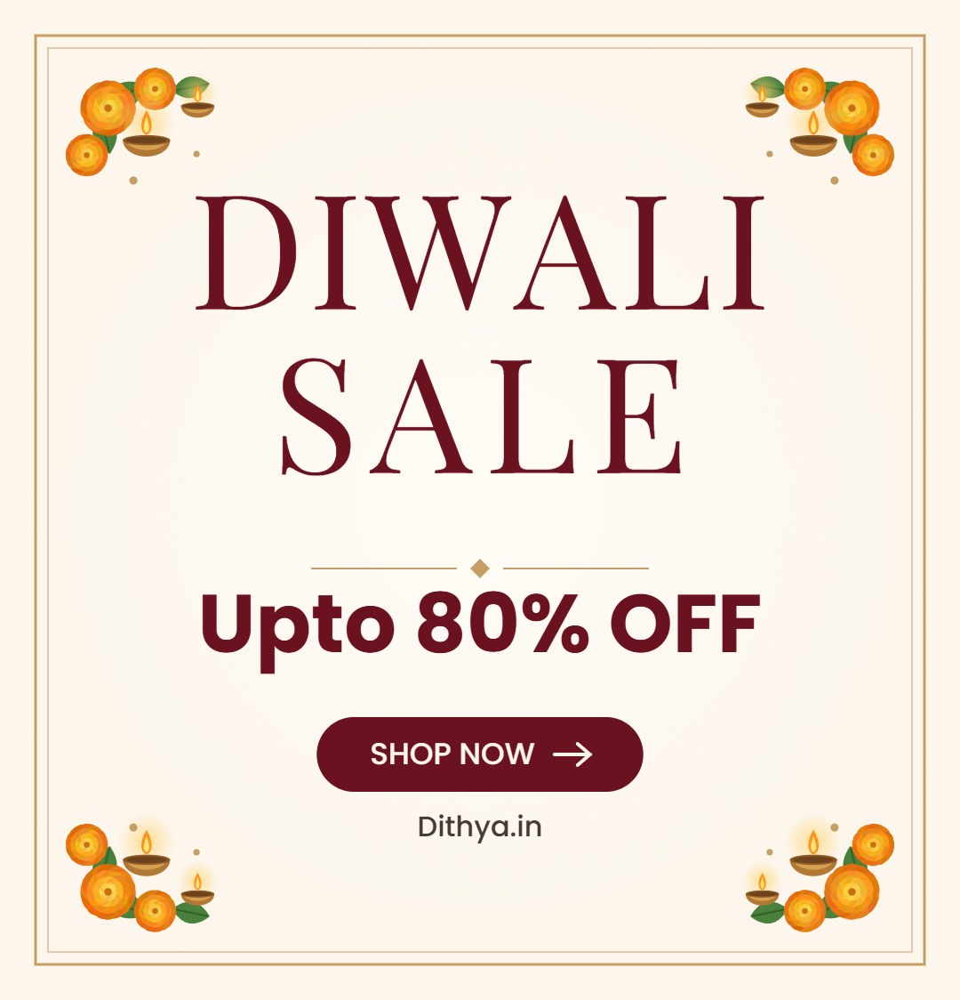 Diwali Sale - Upto 80% off