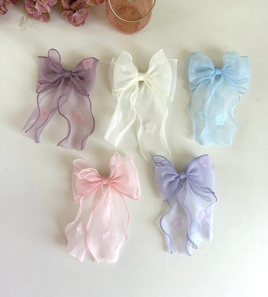 A019 - Printed bow clip (per piece)