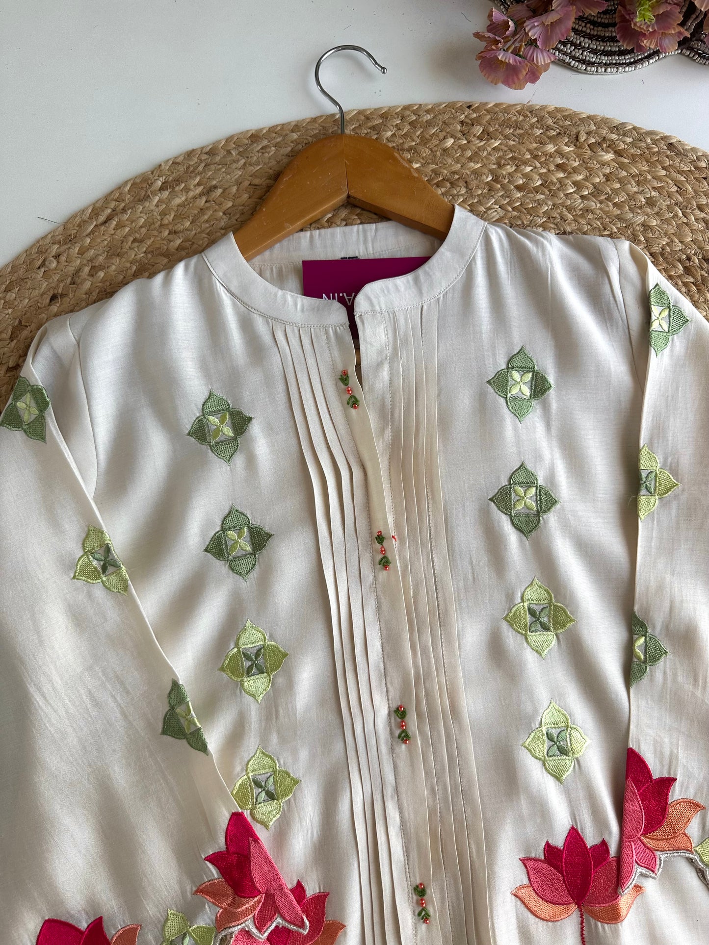 K261 - Muslin embroidered coord set
