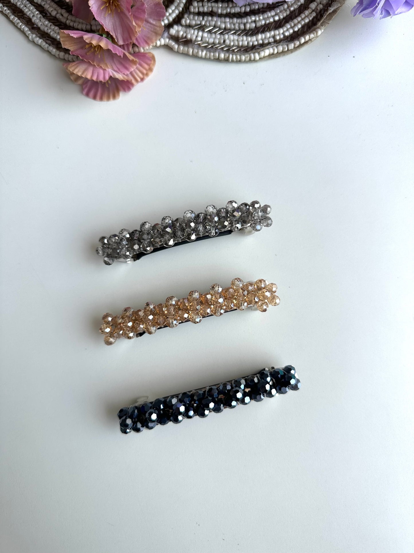 A022 - Cluster pearl Hair buckle ( per piece )