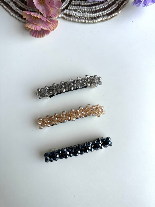 A022 - Cluster pearl Hair buckle ( per piece )