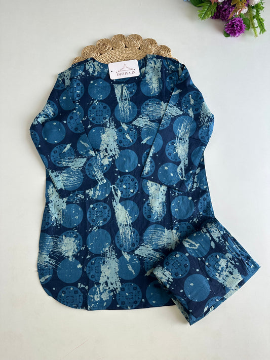 K638 - Mul cotton printed coord set