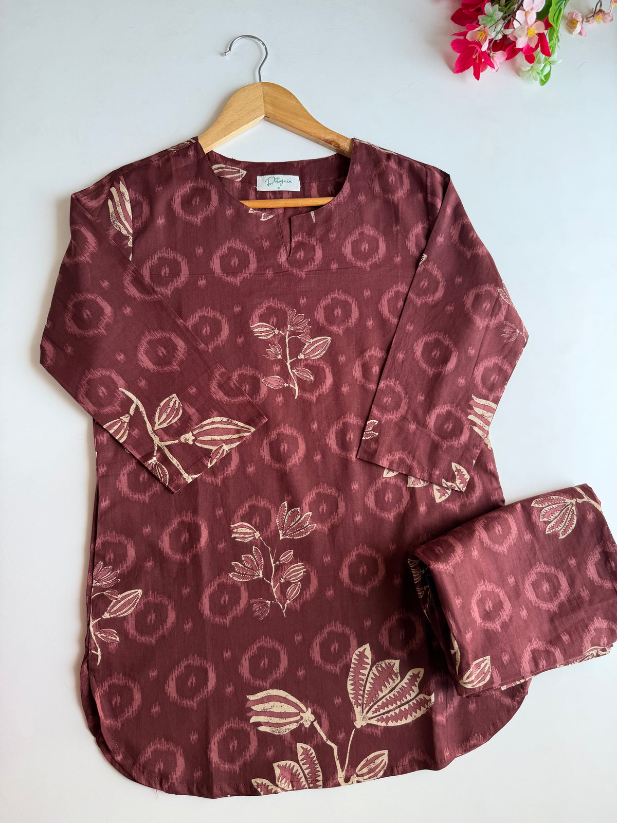 K706 - Mul cotton printed coord set