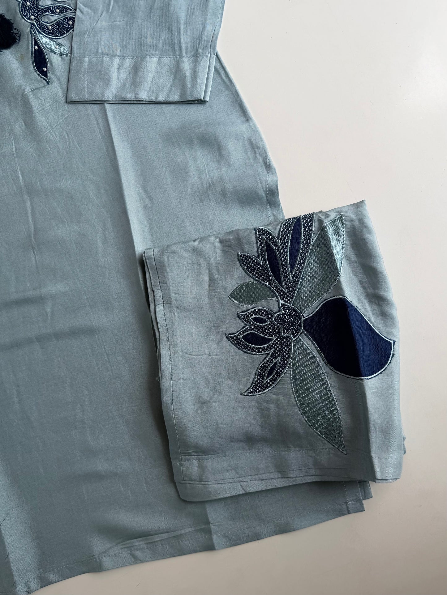 K118 - Muslin embroidered coord set