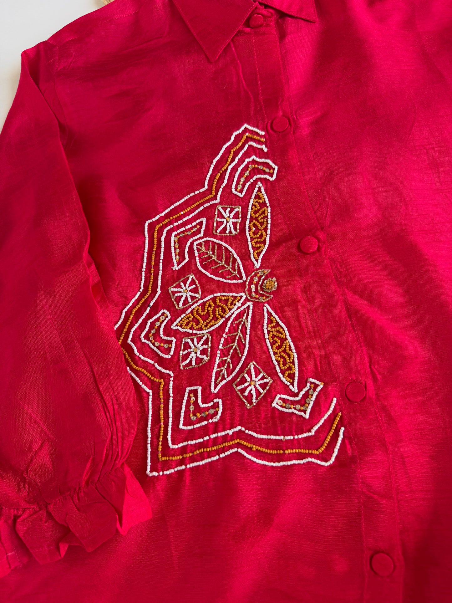 K311 - Russian silk handwork coord set