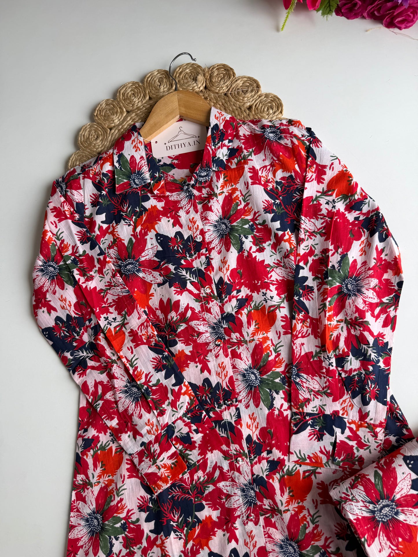 K647 - Mul cotton printed coord set