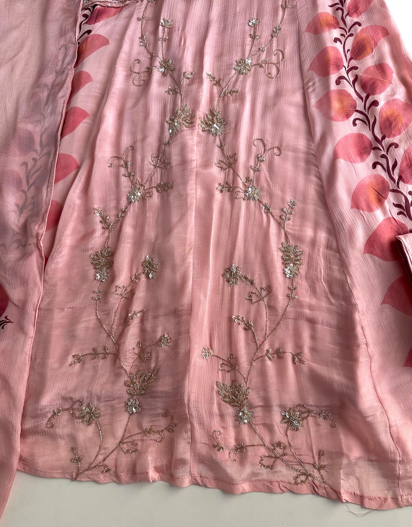K063 - Chinnon Heavy Anarkali with pants and dupatta