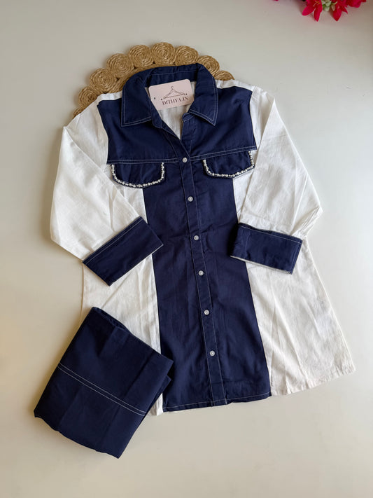 K435 - Denim cotton coord set