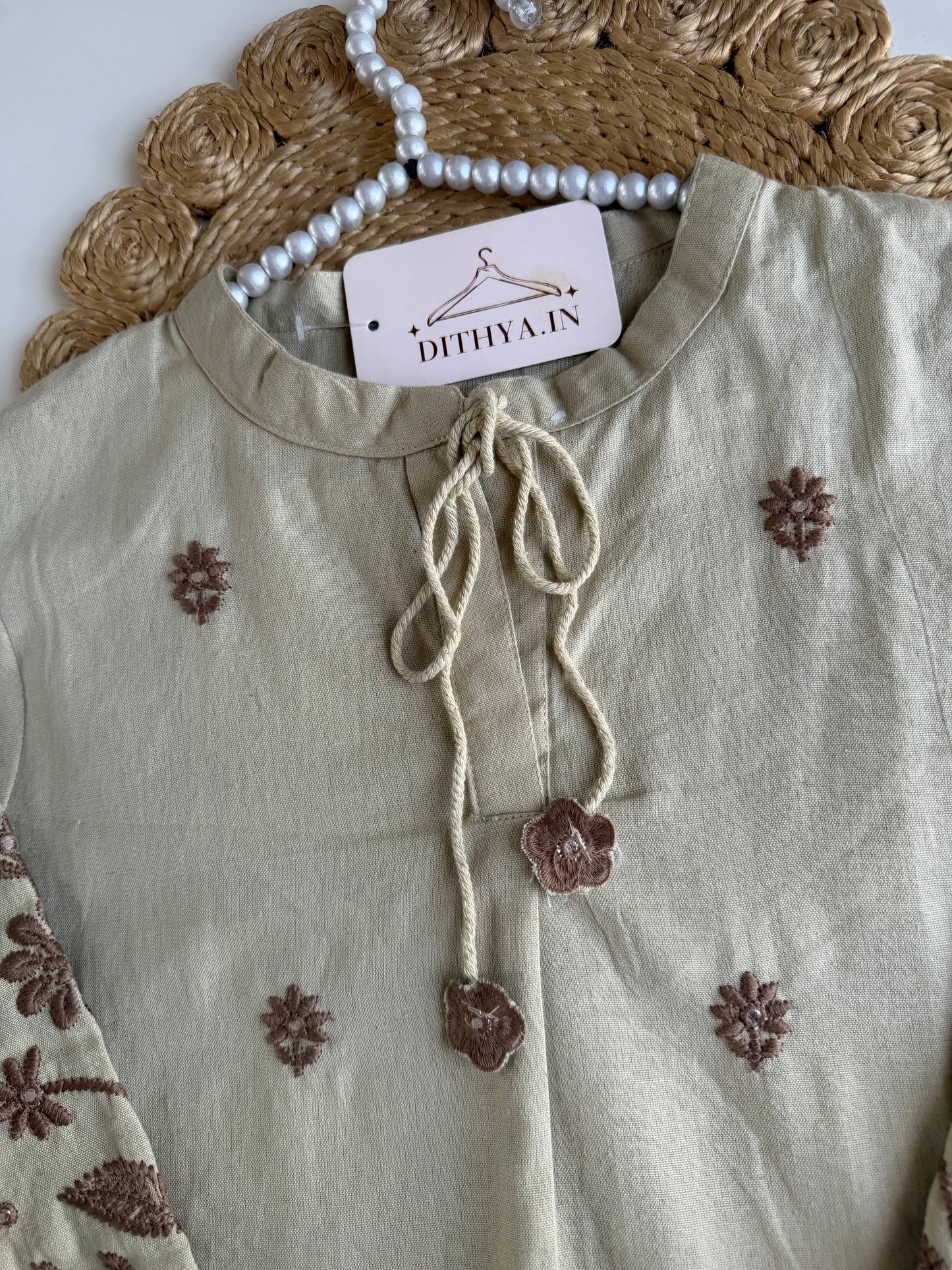 K710 - Cotton embroidered coord set