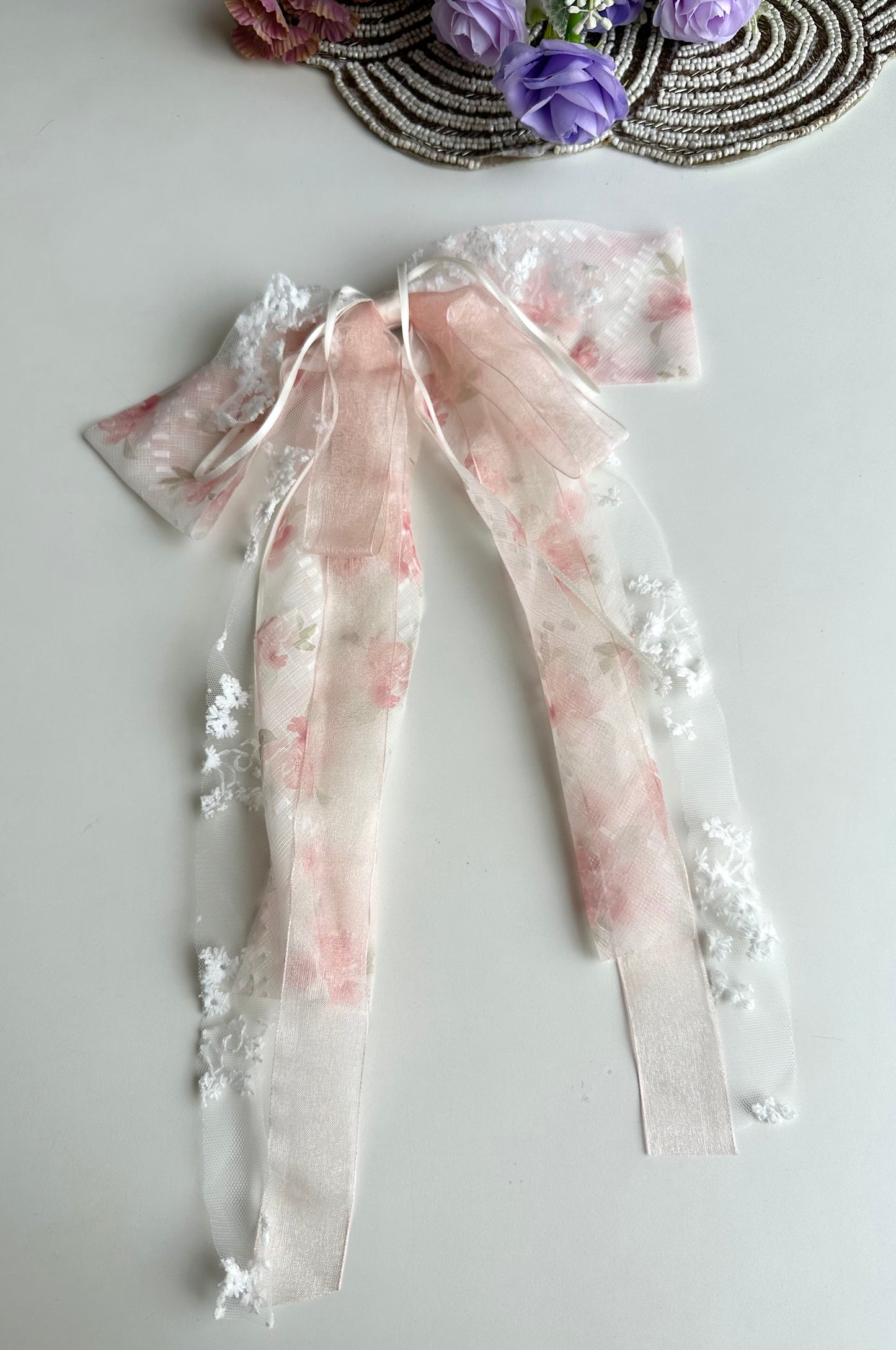 A026 - Floral hair slide ( per piece )
