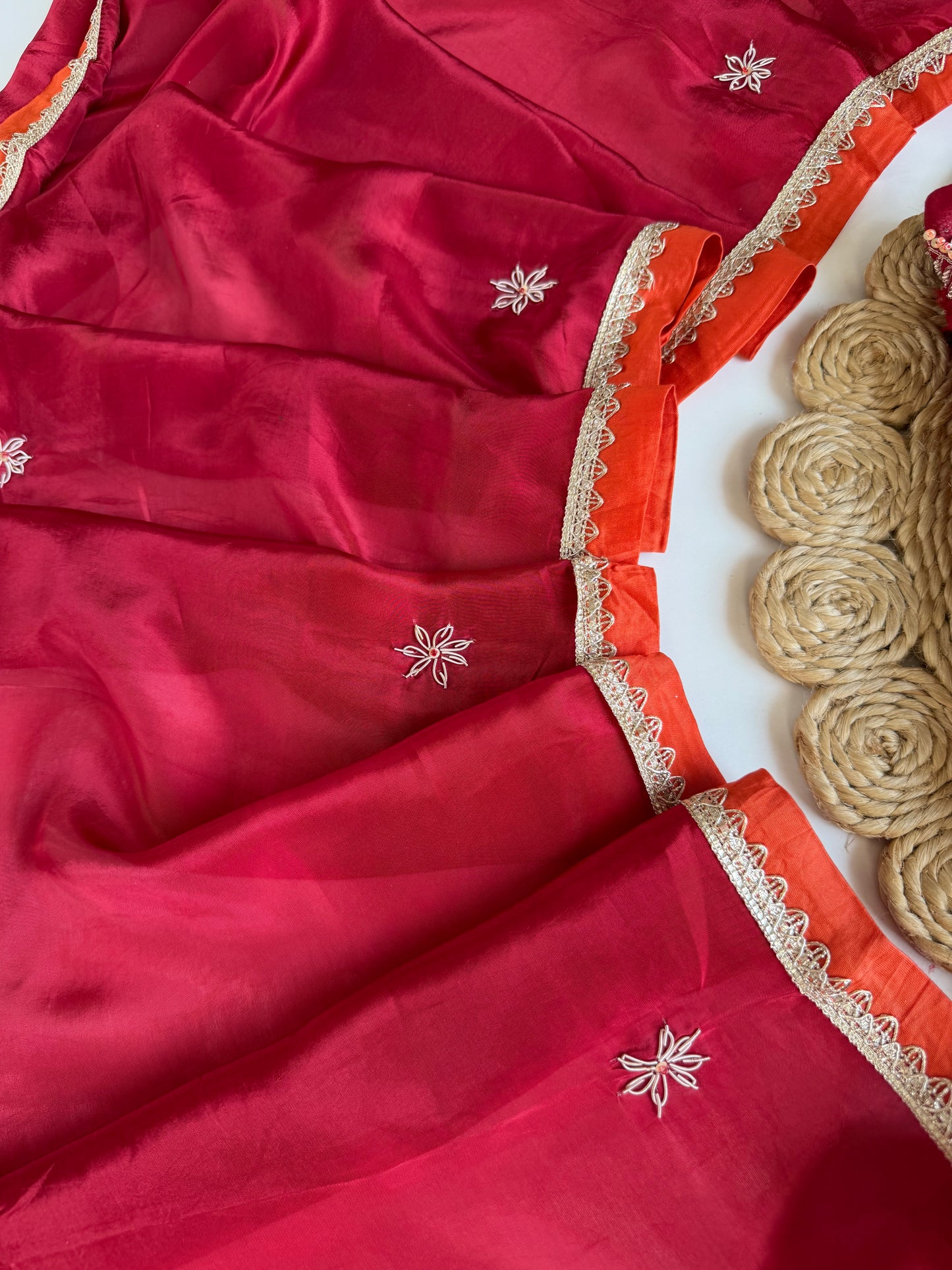 K605 - Georgette handwork Anarkali with pants and dupatta