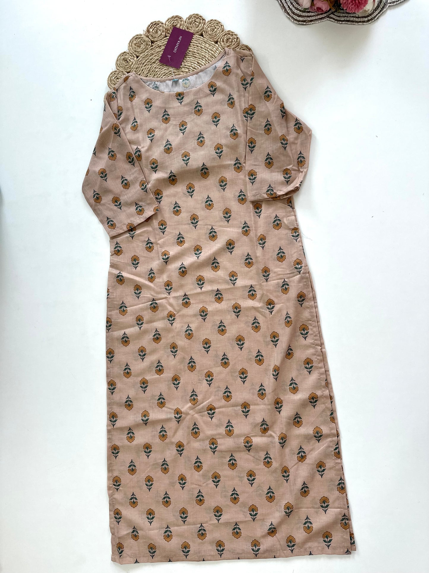 K049 - Cotton straight Kurti