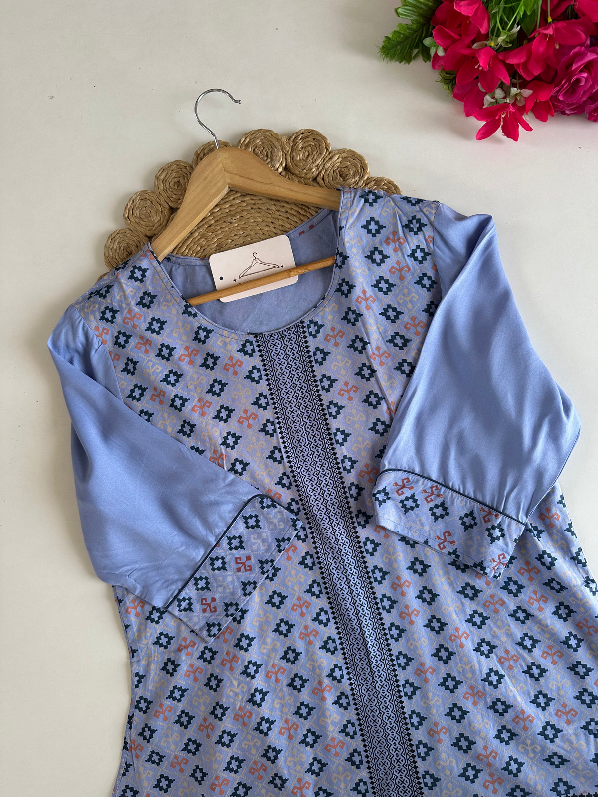 D631-Rayon Aline Kurti
