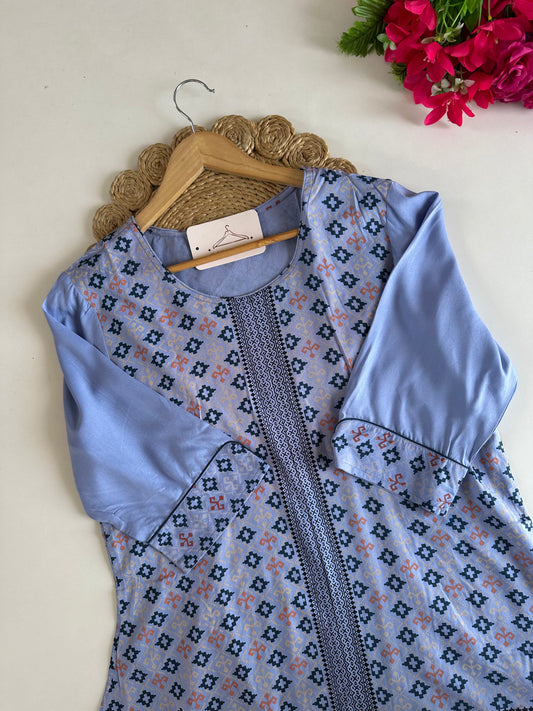 D631-Rayon Aline Kurti
