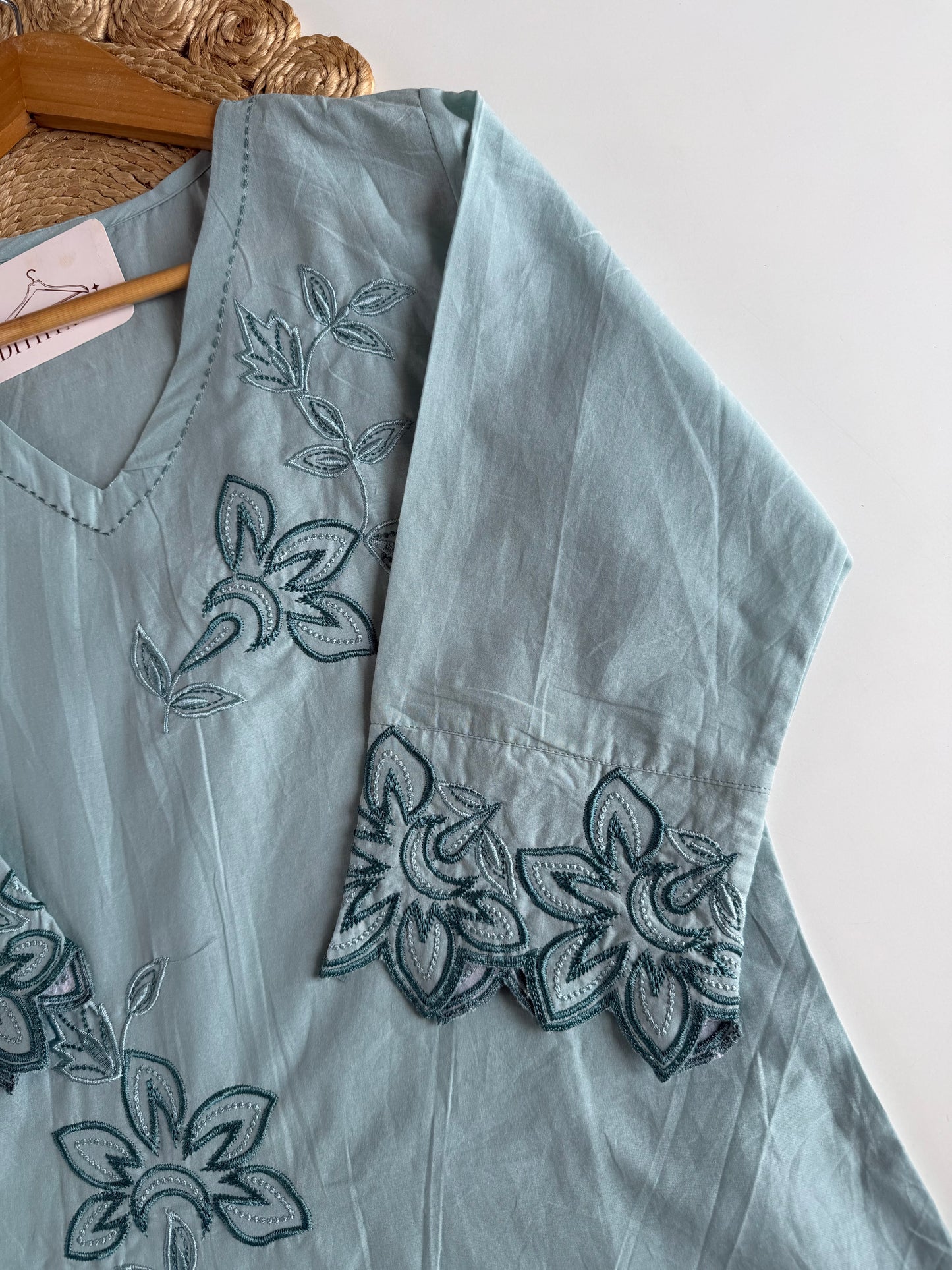 K431 - Mul cotton embroidered coord set