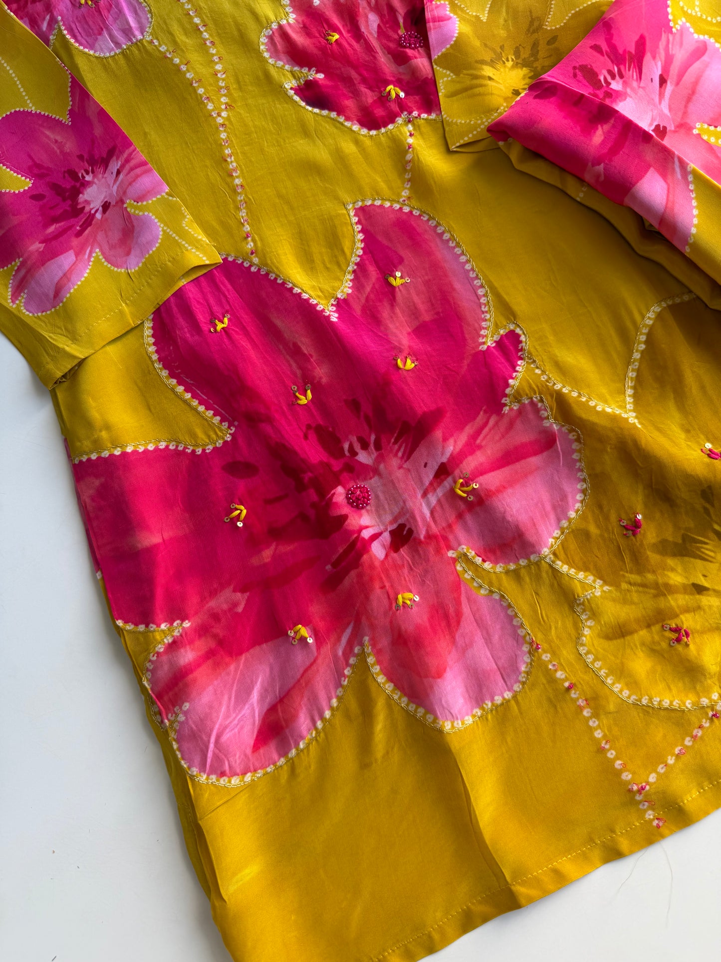 K578 - Pure crape floral coord set