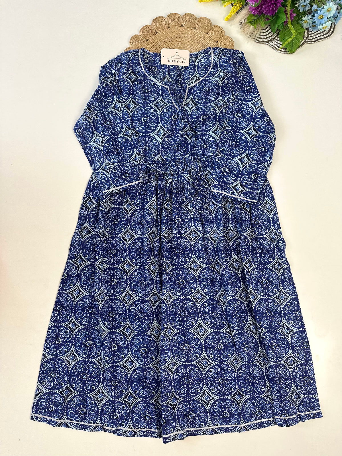 D616-Cotton Aline Kurti